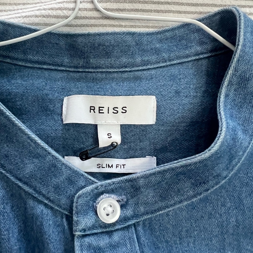 Reiss Blue Casual Button Down Shirt
